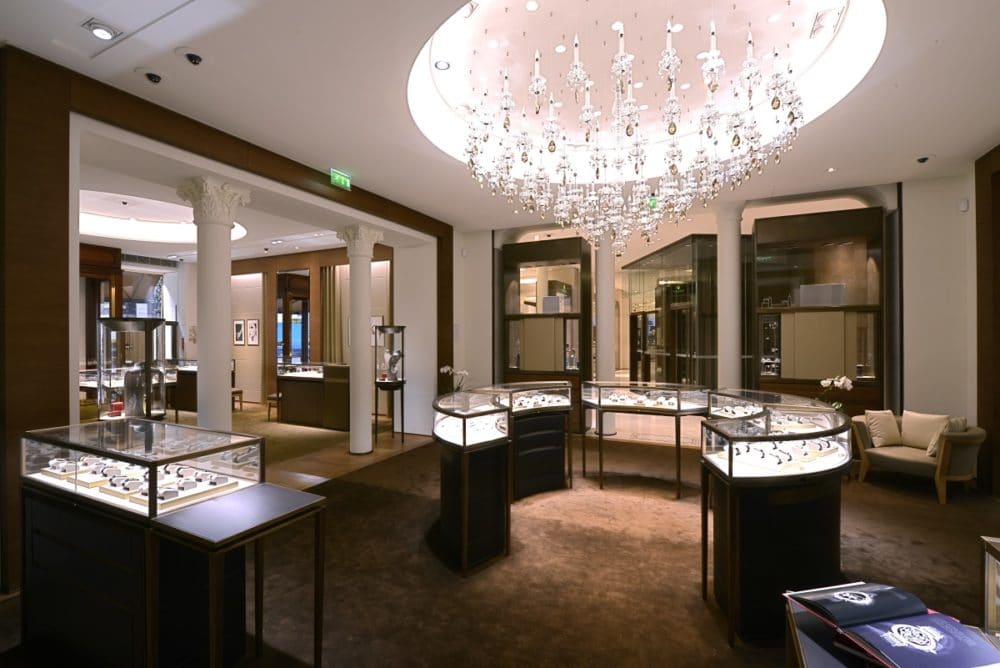 Intérieur de la boutique Cartier au 12 bd des Capucines