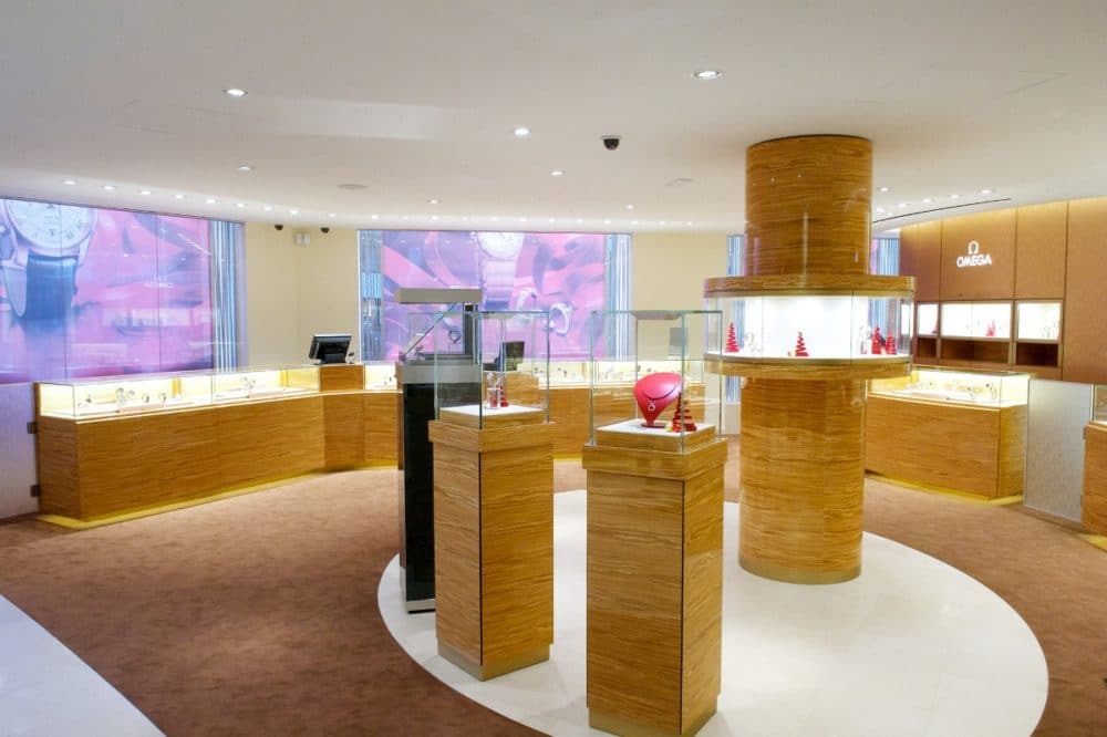 Intérieur de la boutique Omega Boulevard des Capucines