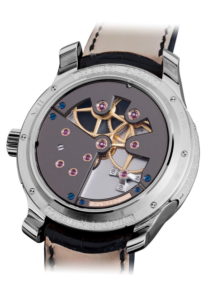 GF Tourbillon 24 secondes Contemporaine Or gris fond saphir