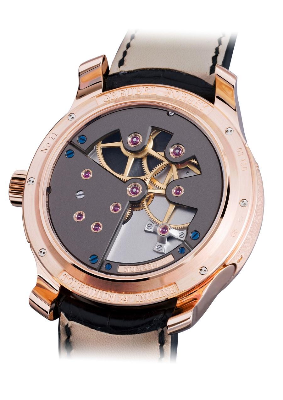 Tourbillon 24 secondes Contemporaine Or rouge fond saphir