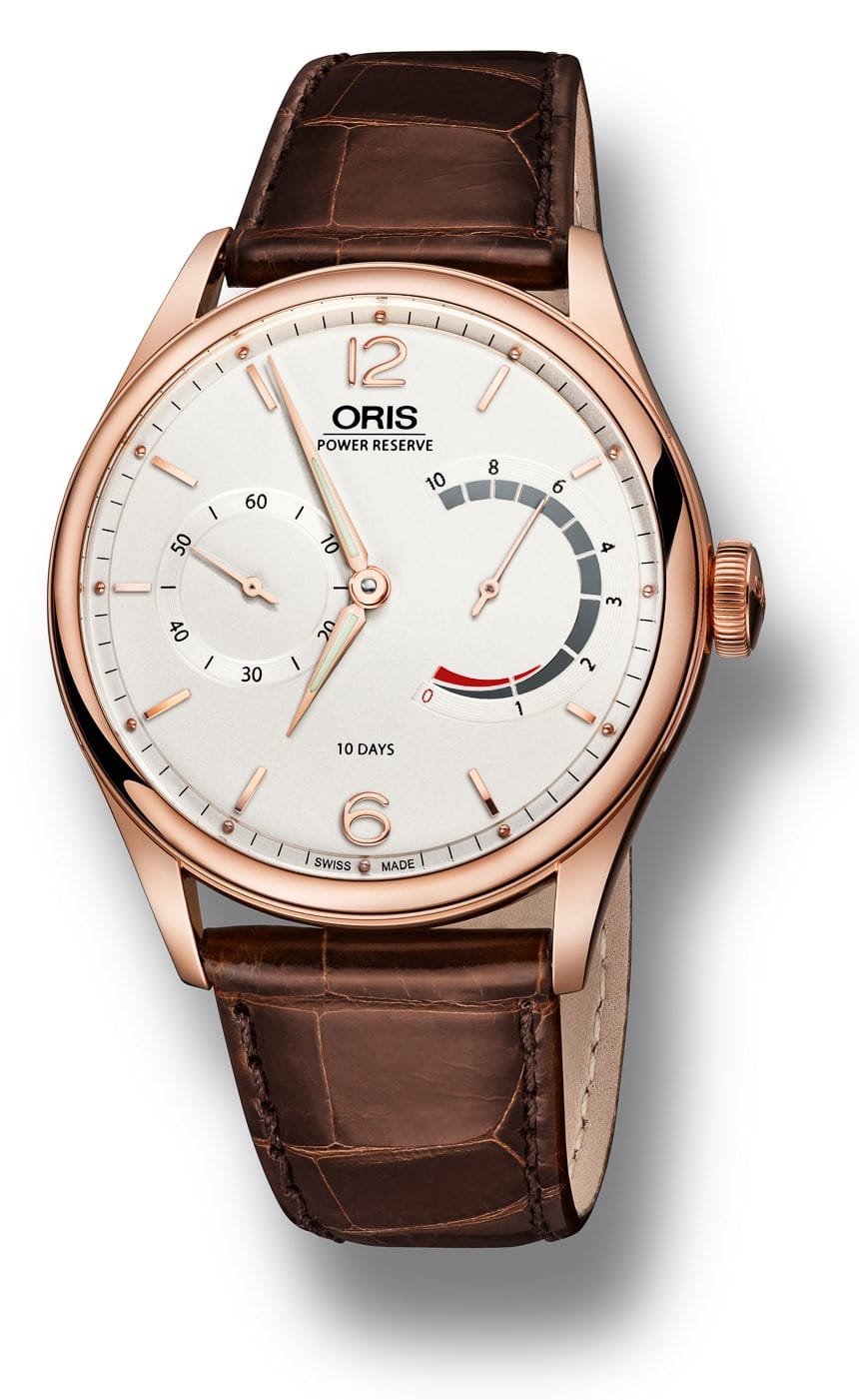 Oris 110 en or rose