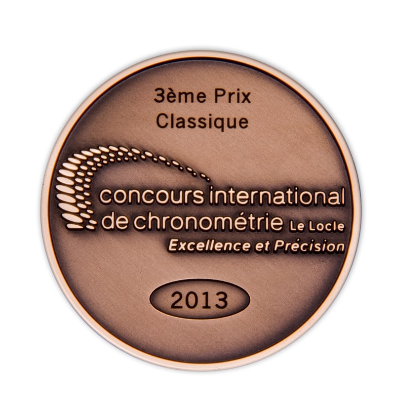 3e prix Classique au concours internationale de chronométrie