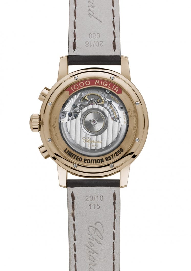 Fond Chopard Mille Miglia or rose