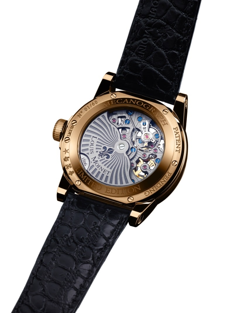 Louis Moinet Mecanograph - fond saphir