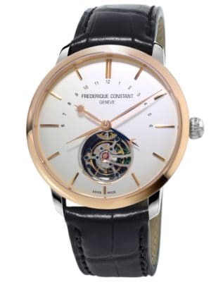 Frédérique Constant Manufacture Tourbillon or rose cadran blanc