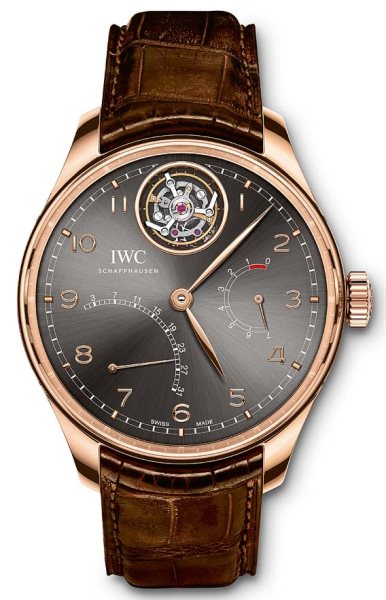 IWC Portugaise Tourbillon Mystère Rétrograde or rose