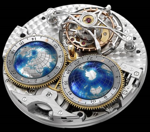 Mouvement MontBlanc Collection Villeret Tourbillon Cylindrique Geospheres Vasco de Gama