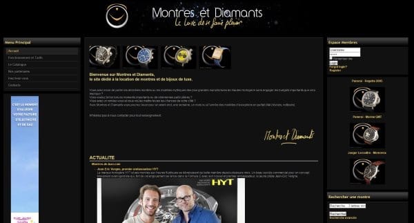 Montres et diamant