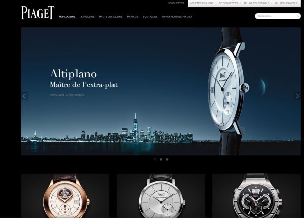 Site internet de Piaget