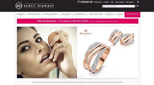 Site web Subtil diamant