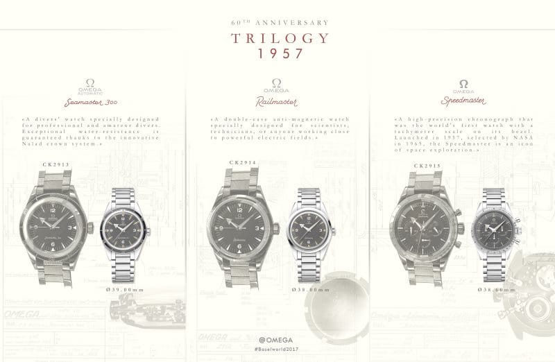 Modèle d'origine de la Trilogy de 1957 d'OMEGA