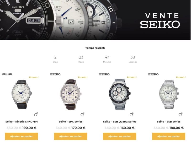 Vente SEiko