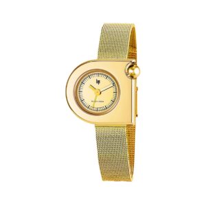 Lip Mach 2000 671105 femme cadran doré et boîtier acier et PVD doré