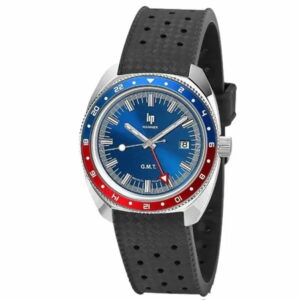 Lip Marinier 671371 Homme cadran Bleu 39 mm boîtier Acier inoxydable