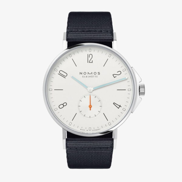 Nomos Glashütte Ahoi cadran argent blanc