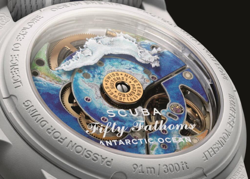 Montre Swatch x Blancpain Antartic Ocean SO35S100