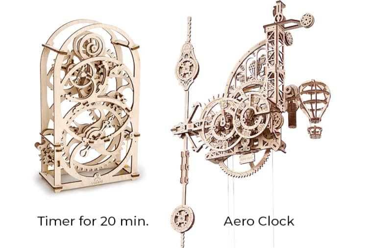 Horloges en bois 3d