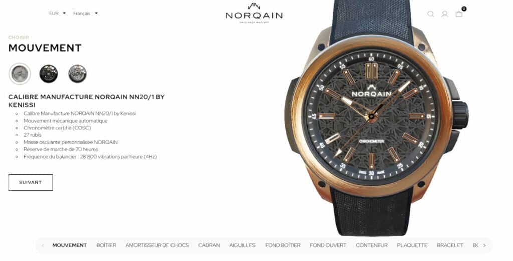 Configurateur Norqain Wild One of 1