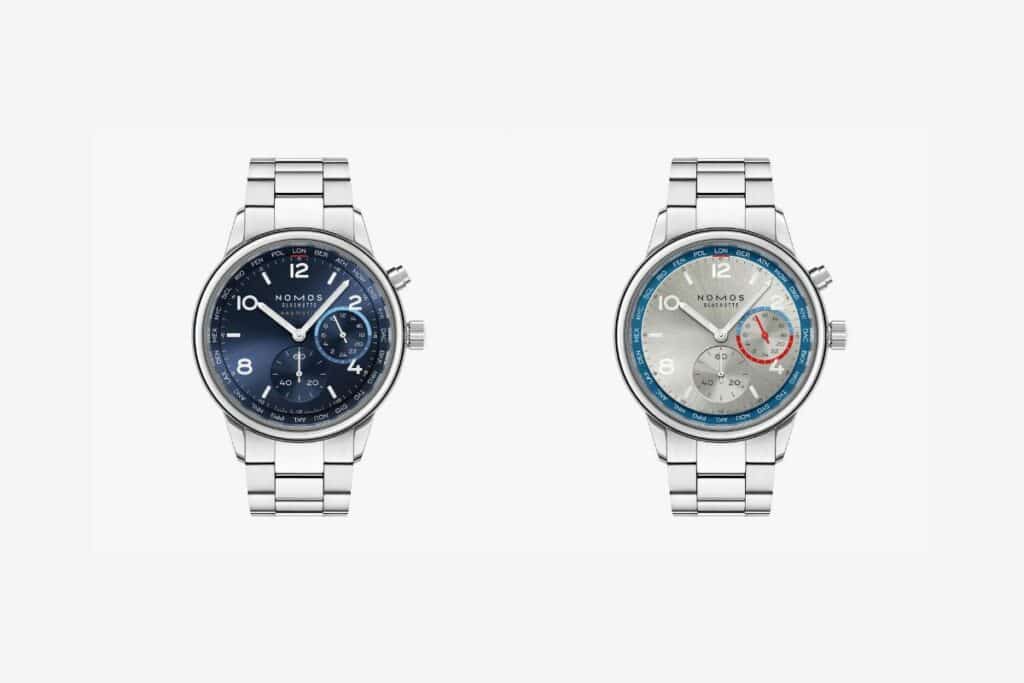 Nomos Club Sport Neomatik Mondial bleu et gris