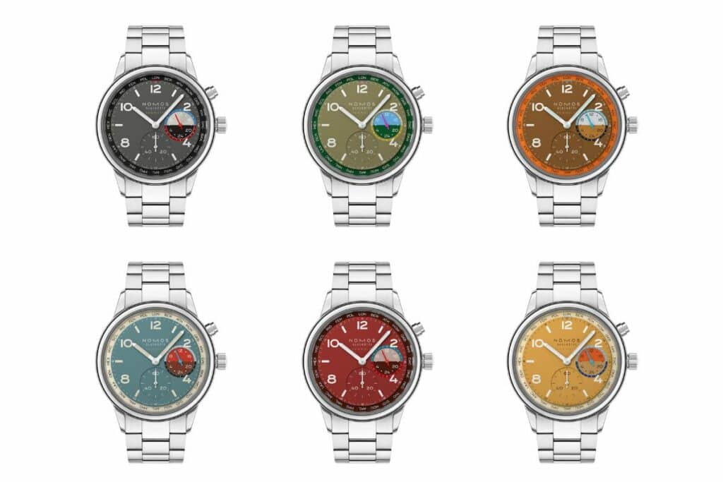 Nomos Club Sport Neomatik Mondial éditions colorées
