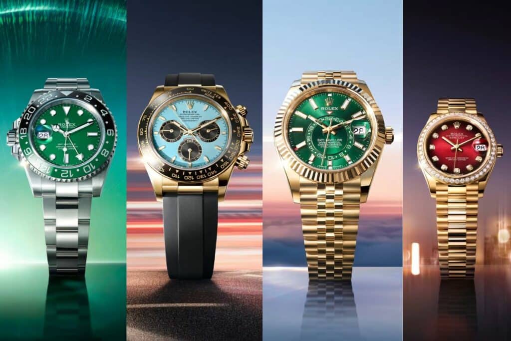 Rolex 2025 cadrans colorés