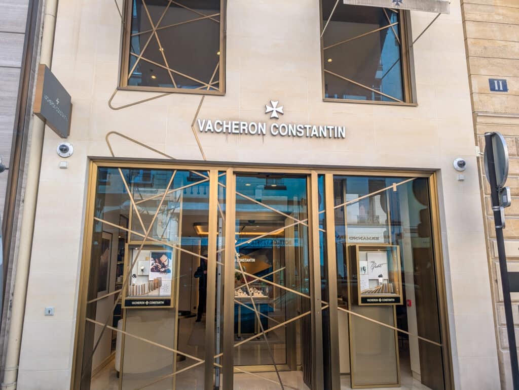 Boutique Vacheron Constantin Saint Honore Paris