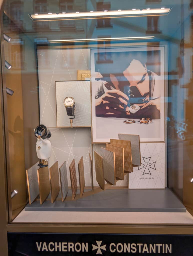 Vitrine Vacheron Constantin Saint Honoré Paris