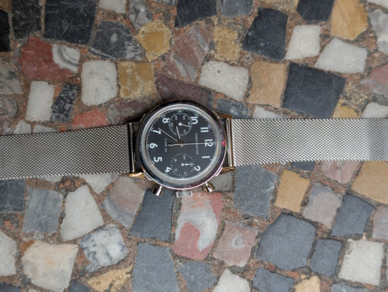 Montre chronofixe type 20 noir