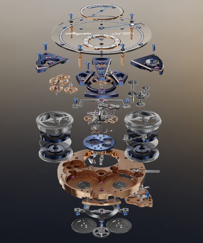 Vue éclatée du calibre 7250