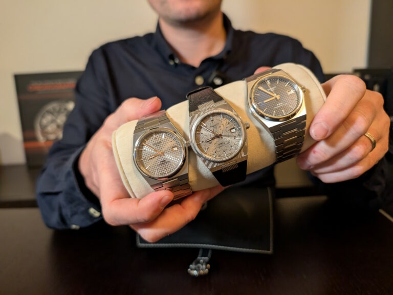 Tissot PRX 38 mm titane et acier Damas